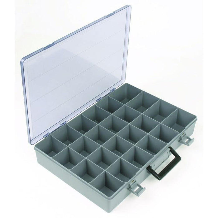 FLM1024-2 - 24 Compartment Gray Small Parts Storage Box, 1 Piece
