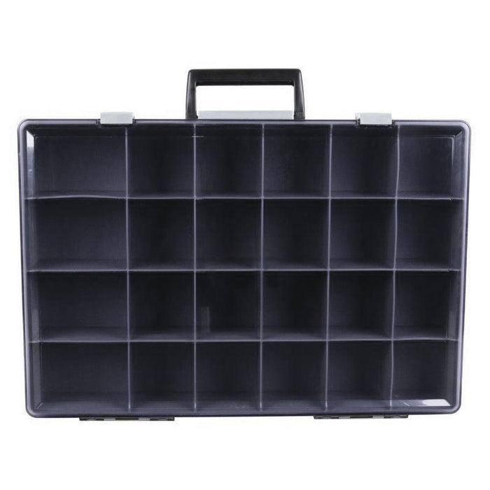 FLM1024-2 - 24 Compartment Gray Small Parts Storage Box, 1 Piece