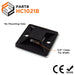 HC1021B - Self-adhesive Tie Mounts - 30 x 30 x 7mm - With Mounting Holes - Black - Ferrules Direct