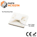 HC1021N - Self-adhesive Tie Mounts - 30 x 30 x 7mm - With Mounting Holes - Natural - Ferrules Direct