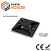 HC103B - Self-Adhesive Tie Mount - 40 x 40 x 12.5mm - Black - With Mounting Hole - Ferrules Direct