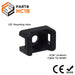 Nylon Screw-Mount Saddle Cable Tie Mounts, Cable Tie Width: 3/16", Black, 100 Pieces - HC1B - Ferrules Direct