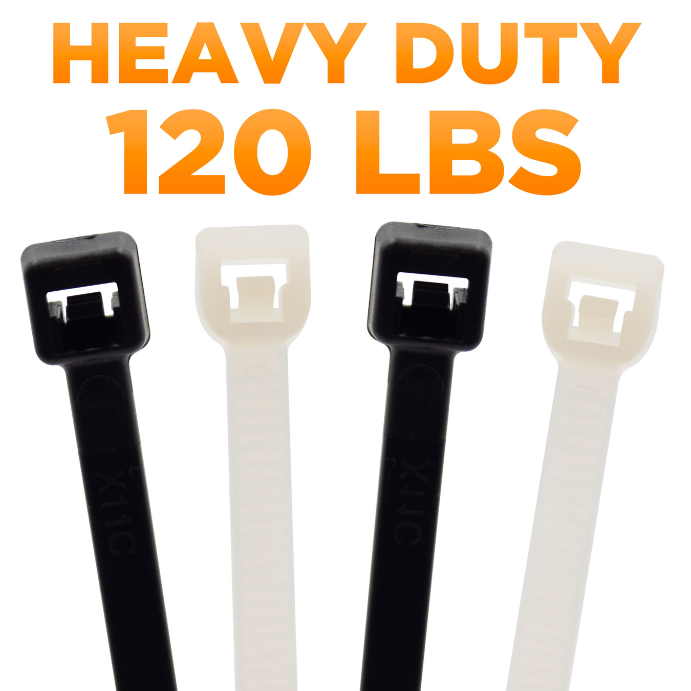 Heavy Duty Cable Ties (120 lbs)