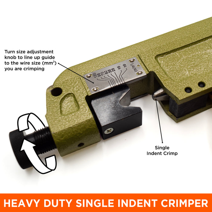 8 AWG to 3/0 Compression Lug Tool with Single Indent Style, 1 Piece - KH-120
