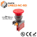 22mm Rotary Switch Push Button, NC Contact, 110-240v, 1 Piece - LMB22-NC-RD - Ferrules Direct