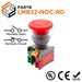 22mm Rotary Switch Push Button, NO & NC Contacts, 110-240v, 1 Piece - LMB22-NOC-RD - Ferrules Direct