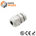 M1205GY - M12 x 1.5mm Metric Thread Nylon Cable Gland, Gray, Range: 1/16" to 3/16", UL Listed, IP68, IP69K - 1 Piece - Ferrules Direct