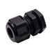 M1610B - M16 x 1.5mm Metric Thread Nylon Cable Gland, Black, Range: 3/16" to 3/8", UL Listed, IP68, IP69K - 1 Piece - Ferrules Direct