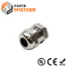 M1610BR - M16 x 1.5mm Metric Thread Plated Brass Cable Gland, Range: 3/16" to 3/8", UL Listed, IP68, IP69K - 1 Piece - Ferrules Direct