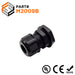 M2009B - M20 x 1.5mm Metric Thread Nylon Cable Gland, Black, Range: 3/16" to 3/8", UL Listed, IP68, IP69K - 1 Piece - Ferrules Direct