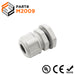 M2009GY - M20 x 1.5mm Metric Thread Nylon Cable Gland, Gray, Range: 3/16" to 3/8", UL Listed, IP68, IP69K - 1 Piece - Ferrules Direct