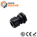 M2014B - M20 x 1.5mm Metric Thread Nylon Cable Gland, Black, Range: 3/8" to 9/16", UL Listed, IP68, IP69K - 1 Piece - Ferrules Direct