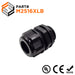 M2516XLB - M25 x 1.5mm Metric Thread Nylon Cable Gland, Black, Range: 3/8" to 5/8", XL Length, UL Listed, IP68, IP69K - 1 Piece - Ferrules Direct