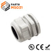 M5031GY - M50 x 1.5mm Metric Thread Nylon Cable Gland, Gray, Range: 1" to 1-1/4", UL Listed, IP68, IP69K - 1 Piece - Ferrules Direct