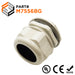M7556BG - M75 x 2mm Metric Thread Nylon Cable Gland, Beige, Range: 1-7/8" to 2-3/16", UL Recognized, IP68 - Ferrules Direct