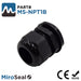 MS-NPT1B - MiroSeal 1" NPT Thread Nylon Cable Gland, Black, IP68, 18-25mm Range, 1 Piece - Ferrules Direct