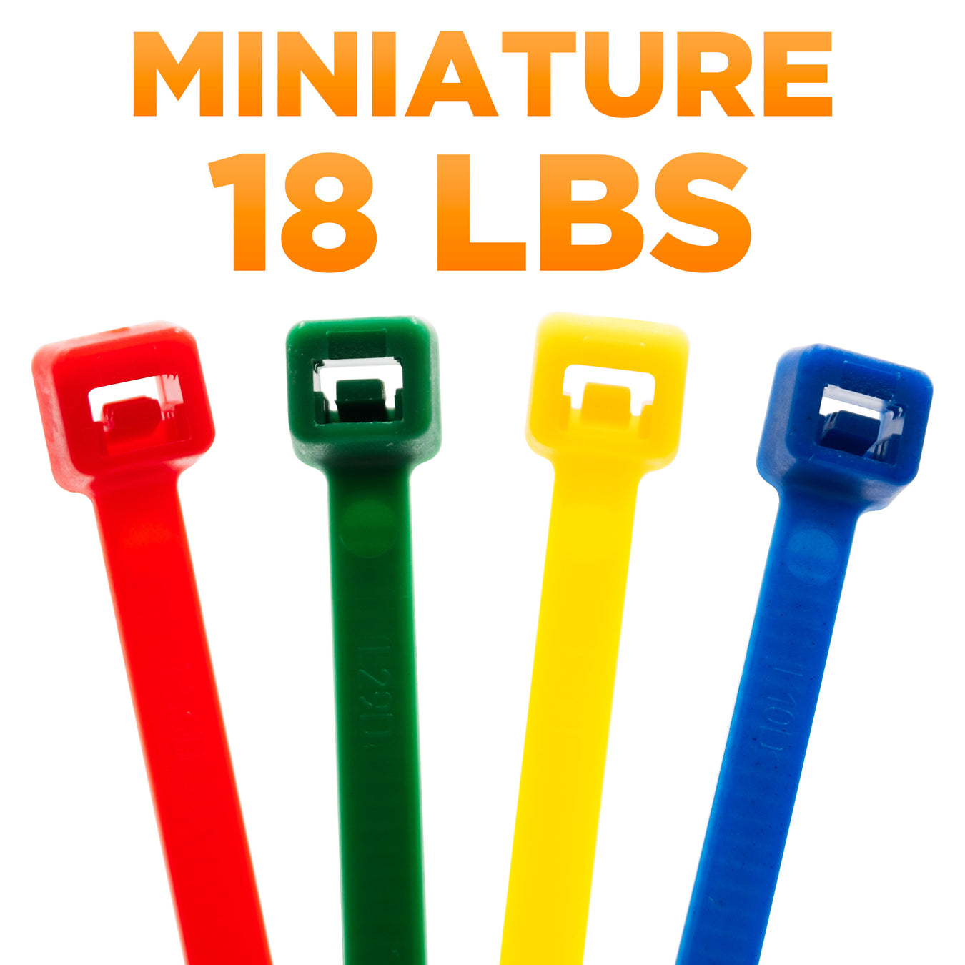 Miniature Cable Ties (18lbs)