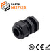 N12712B - 1/2" NPT Thread Nylon Cable Gland, Black, Range: 1/4" to 1/2", UL Listed, IP68, IP69K - 1 Piece - Ferrules Direct