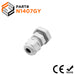 N1407GY - 1/4" NPT Thread Nylon Cable Gland, Gray, Range: 1/8" to 1/4", IP68, IP69K - 1 Piece - Ferrules Direct