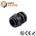 N3418B - 3/4" NPT Thread Nylon Cable Gland, Black, Range: 1/2" to 11/16", UL Listed, IP68, IP69K - 1 Piece - Ferrules Direct