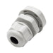 N3806 - 3/8" NPT Thread Nylon Cable Gland, Gray, Range: 1/16" to 1/4", UL Listed, IP68, IP69K - 1 Piece - Ferrules Direct