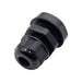 N3808B - 3/8" NPT Thread Nylon Cable Gland, Black, Range: 3/16" to 5/16", UL Listed, IP68, IP69K - 1 Piece - Ferrules Direct