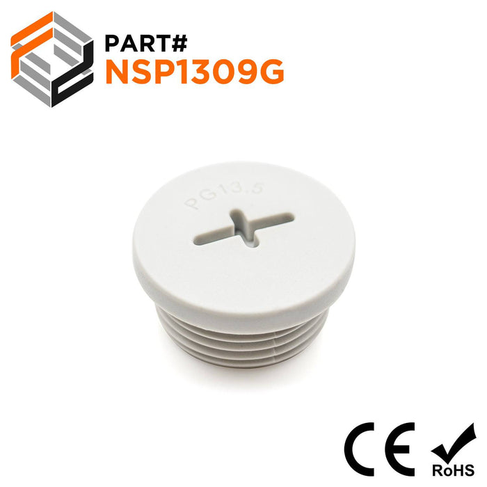 NSP1309G - PG13 Nylon Screw Plug - Gray - Ferrules Direct