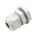 M1610GY - M16 x 1.5mm Metric Thread Nylon Cable Gland, Gray, Range: 3/16" to 3/8", UL Listed, IP68, IP69K - 1 Piece - Ferrules Direct