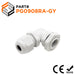 PG9 Right Angle Cable Gland - 4-8mm - Gray - PG0908RA-GY - Ferrules Direct