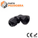 PG9 Right Angle Cable Gland - 4-8mm - Black - PG0908RA - Ferrules Direct