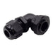 PG9 Right Angle Cable Gland - 4-8mm - Black - PG0908RA - Ferrules Direct