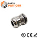 P1110BR - PG11 Thread Plated Brass Cable Gland, Range: 3/16" to 3/8", UL Listed, IP68, IP69K - 1 Piece - Ferrules Direct
