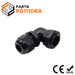 PG11 Right Angle Cable Gland - 5-10mm - Black - PG1110RA - Ferrules Direct