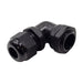 PG11 Right Angle Cable Gland - 5-10mm - Black - PG1110RA - Ferrules Direct