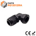PG13.5  Right Angle Cable Gland - 6-12mm - Black - PG13512RA - Ferrules Direct