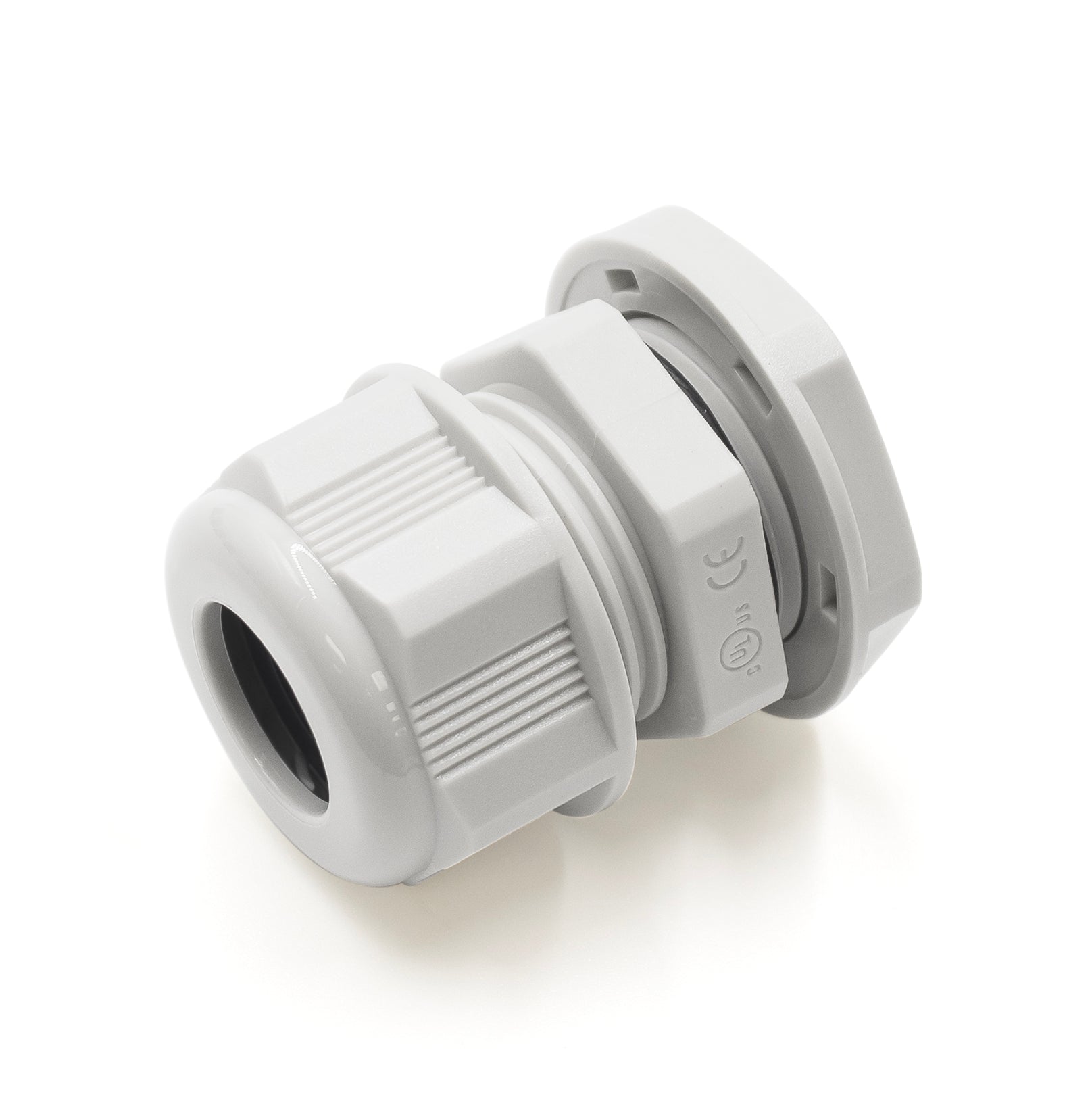 P1614GY - PG16 Thread Nylon Cable Gland, Gray, Range: 3/8
