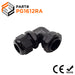 PG16  Right Angle Cable Gland - 7-12mm - Black - PG1612RA - Ferrules Direct