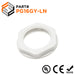 PG16 Thread Nylon Lock Nut for PG Cable Glands, Gray, UL Approved, 1 Piece - PG16GY-LN - Ferrules Direct
