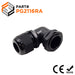 PG21 Right Angle Cable Gland, Black, IP68, 9-16mm Range, UL Recognized - PG2116RA - Ferrules Direct