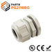 P2118BG - PG21  Thread Nylon Cable Gland, Beige, Range: 1/2" to 11/16", UL Listed, IP68, IP69K - 1 Piece - Ferrules Direct