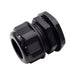 M3220B - M32 x 1.5mm Metric Thread Nylon Cable Gland, Black, Range: 1/2" to 13/16", UL Listed, IP68, IP69K - 1 Piece - Ferrules Direct