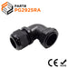 PG29  Right Angle Cable Gland - 18-25mm - Black - PG2925RA - Ferrules Direct