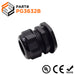 P3632B - PG36 Thread Nylon Cable Gland, Black, Range: 7/8" to 1-1/4", UL Listed, IP68, IP69K - 1 Piece - Ferrules Direct