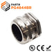 P4844BR - PG48 Thread Plated Brass Cable Gland, Range: 1-7/16" to 1-3/4", UL Listed, IP68, IP69K - 1 Piece - Ferrules Direct
