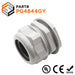 P4844GY - PG48 Thread Nylon Cable Gland, Gray, Range: 1-7/16" to 1-3/4", UL Listed, IP68, IP69K - 1 Piece - Ferrules Direct