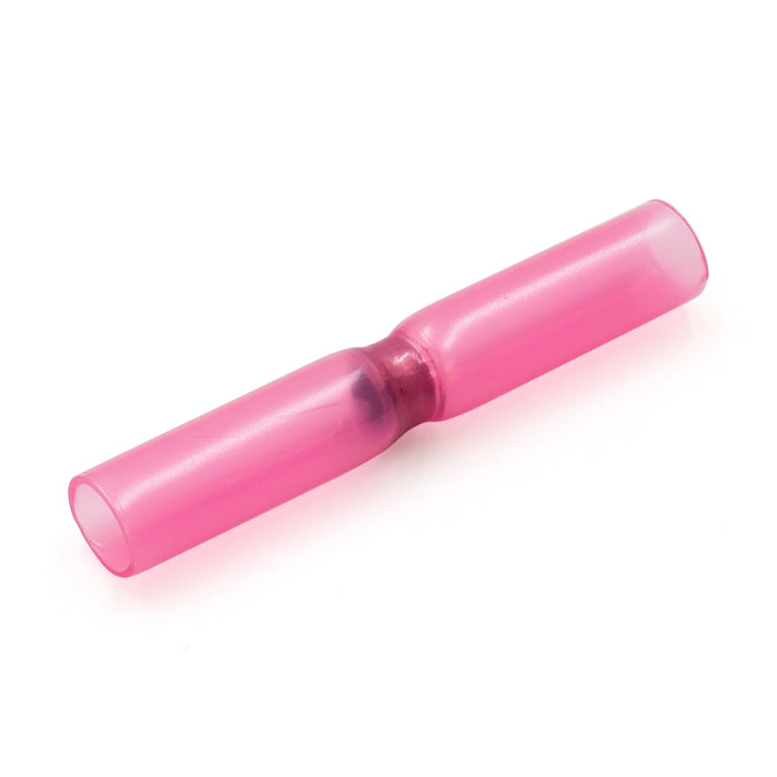 PSST102DW - 22 to 18 AWG Heat Shrink Solder Sleeves, Double Wall, No Printing, Red, 25 Pieces