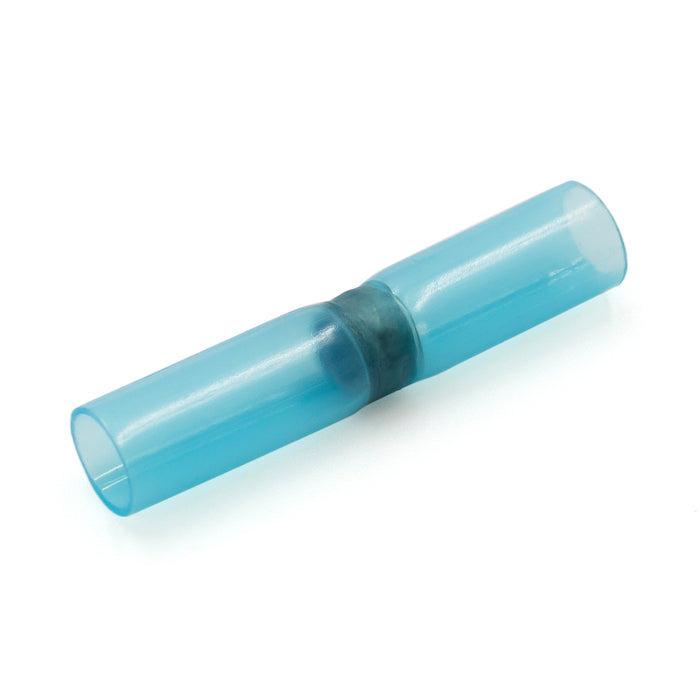 PSST103DW - 16 to 14 AWG Heat Shrink Solder Sleeves, Double Wall, No Printing, Blue, 25 Pieces