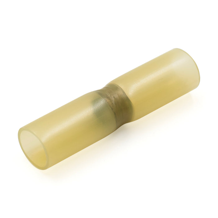PSST104DW - 12 to 10 AWG Heat Shrink Solder Sleeves, Double Wall, No Printing, Yellow, 25 Pieces