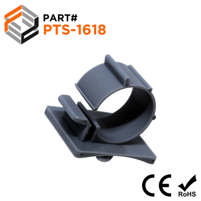 PTS 1618 Nylon Adjustable Push Mount Cable Clamps Gray Range 5 8 pts-1618-nylon-adjustable-push-mount-cable-clamps-gray-range-5-8