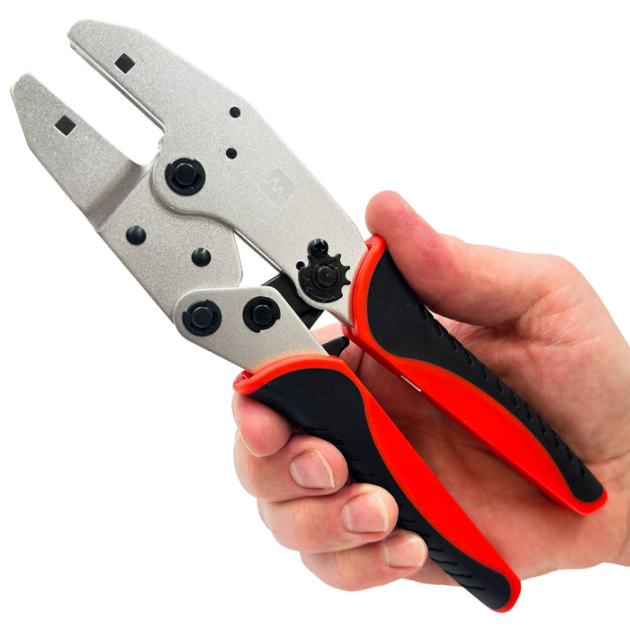 QC2 Crimping Tool, Lightweight & Comfort Grips, Compatible with QCD Die Sets, 1 Piece